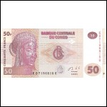 Congo Democratic Republic P-97 50 Francs UNC 2007