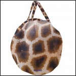 Net-Steals New, Giant Round Zipper Tote Bag - Animal Print
