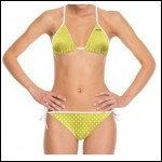 Net-Steals new, Bikini Swimsuit - Classic Yellow Polka Dot