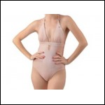Net-Steals Halter Cut-Out One Piece Swimsuit - The Nude