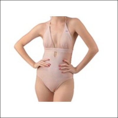 Net-Steals Halter Cut-Out One Piece Swimsuit - The Nude