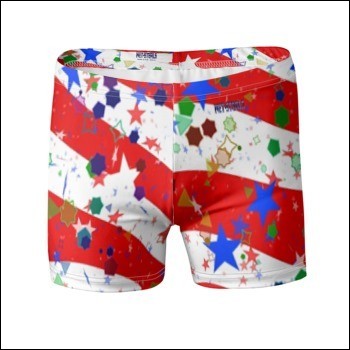 Net-Steals new, Men's Swimsuit from Europe - Red, White and Star