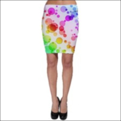 Net-Steals New, Bodycon Skirt - Paint Spread