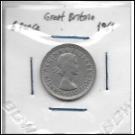 Great Britain 6 Pence coin 1961 in good shape