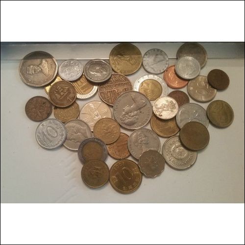 Lot of 35 uncleaned world coins