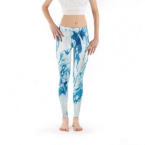 Net-Steals New Leggings from Europe - Blue Painted