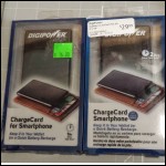 Digipower Charge Card for Cell Phone Mobile Wallet Size Chargers Lot of 2 black NEW