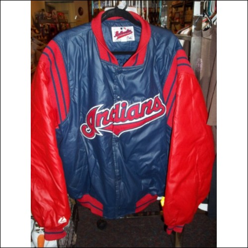 Vintage Authentic Diamond Collection Cleveland Indians baseball jacket 