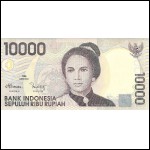 Indonesia P-137 10,000 Rupiah UNC 1998