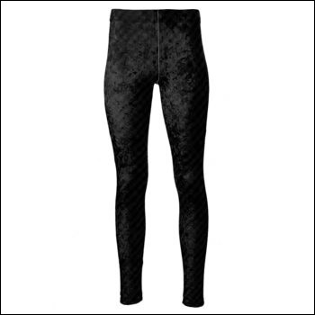 Net-Steals Europe New, velour, High Waisted Active Leggings - Solid Black