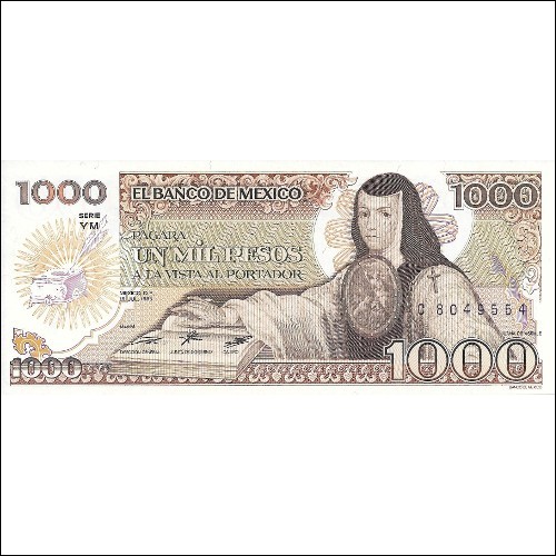 Mexico P-85 1,000 Pesos UNC 1985
