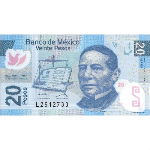  Mexico P-122 20 Pesos UNC 2011  POLYMER