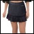 Net-Steals New, Fishtail Mini Chiffon Skirt - Spikey Black