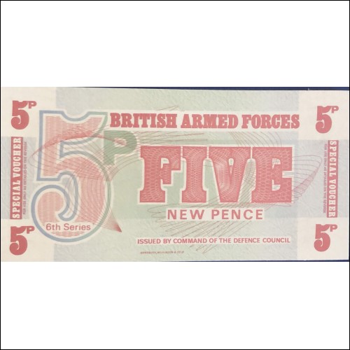 British Armed Forces 5 Pence 6th Series