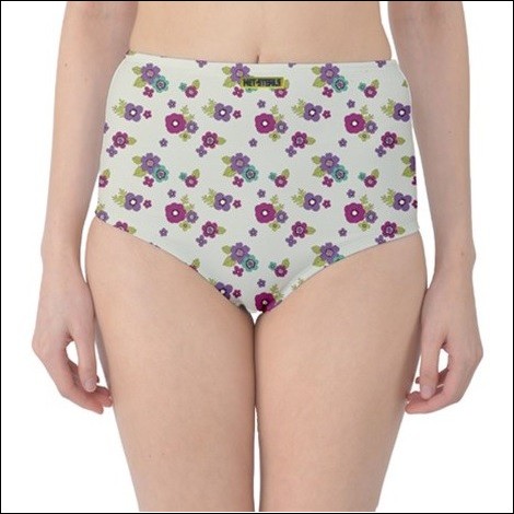 Net-Steals New, Classic High-Waist Bikini Bottoms - Classic Floral