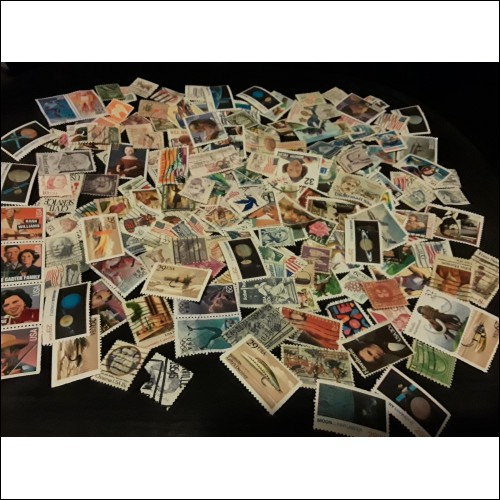 Nice collection of 200+ stamps from USA in various condition. ALL DIFFERENT!!!