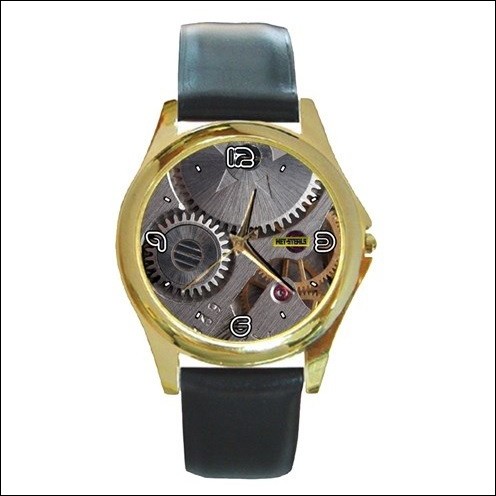 Net-Steals New for 2022,  Round Gold Metal Watch - Back To Basics