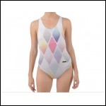 Net-Steals New for 2022, Cut-Out Back One Piece Swimsuit - Diamonds Harmony