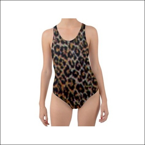 Net-Steals New for 2022, Cut-Out Back One Piece Swimsuit - Wild Animal