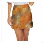 Net-Steals New for 2022, Mini Front Wrap Skirt - Rustic Chaos
