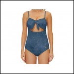 Net-Steals New for 2022, Knot Front One-Piece Swimsuit - The Ocean