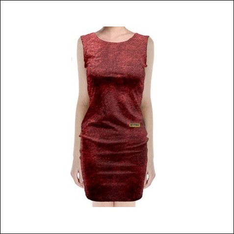 Net-Steals new for 2022, Sleeveless Velvet Midi Dress - Velvet Red