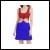 Net-Steals New for 2022, Velvet Cutout Dress - Red and Blue