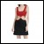 Net-Steals New for 2022, Velvet Cutout Dress - Red and Black