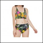 Net-Steals New for 2022, Frilly Bikini Set - Wild Floral