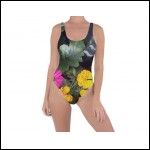 Net-Steals New for 2022, Low Cut Back Swimsuit - Wild Flowers