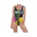 Net-Steals New for 2022, Low Cut Back Swimsuit - Wild Flowers