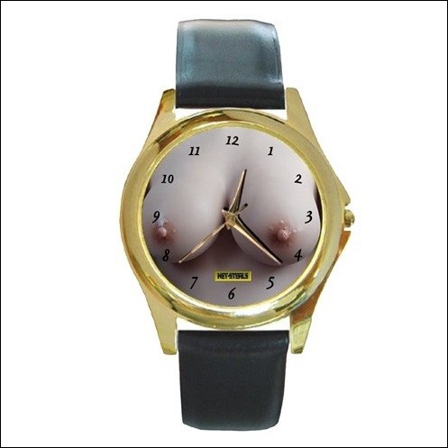 *PRIVATE AUCTION* Net-Steals Round Gold Metal Watch - Great Pair (ADULTS ONLY)