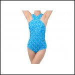 Net-Steals New for 2023, Cross Front Low Back Swimsuit - Summer Electric