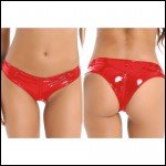 Women's Shiny Leather Rave Booty Dance Shorts Hot Pants Cheeky Briefs Clubwear