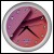 Net-Steals New, Wall Clock - Purple Abstract