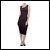 Net-Steals New for 2021, Sleeveless Pencil Dress - Solid Black