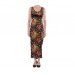 Net-Steals New, Fitted Maxi Dress - Black Floral